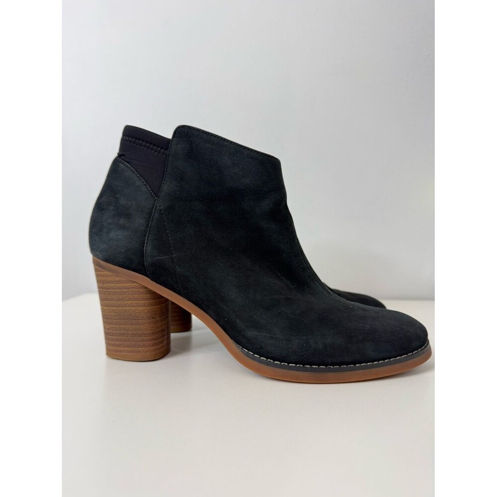SoftWalk Kora Ankle Boot Black Nubuck Leather Women's Size 8